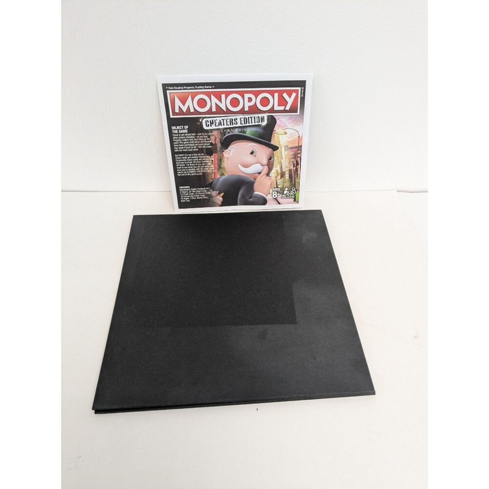 2017 Monopoly Cheater's Edition Game Replacement Board Instructions